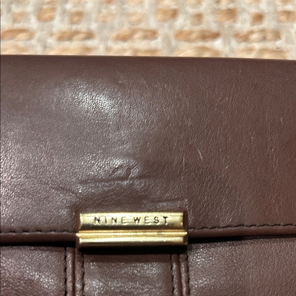 Nine West Dark Brown Leather Wallet - Picture 2 of 8